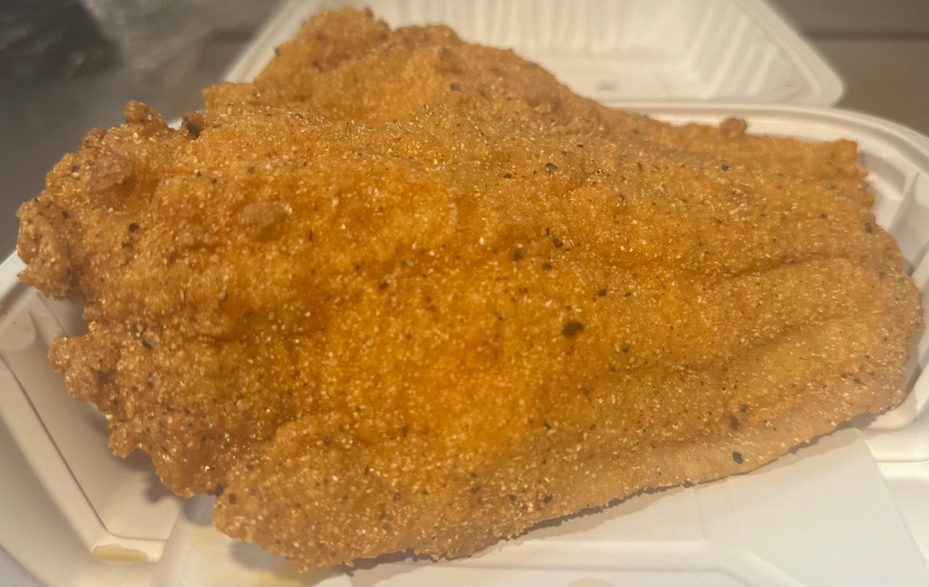 Pond-raised catfish fillet platter
