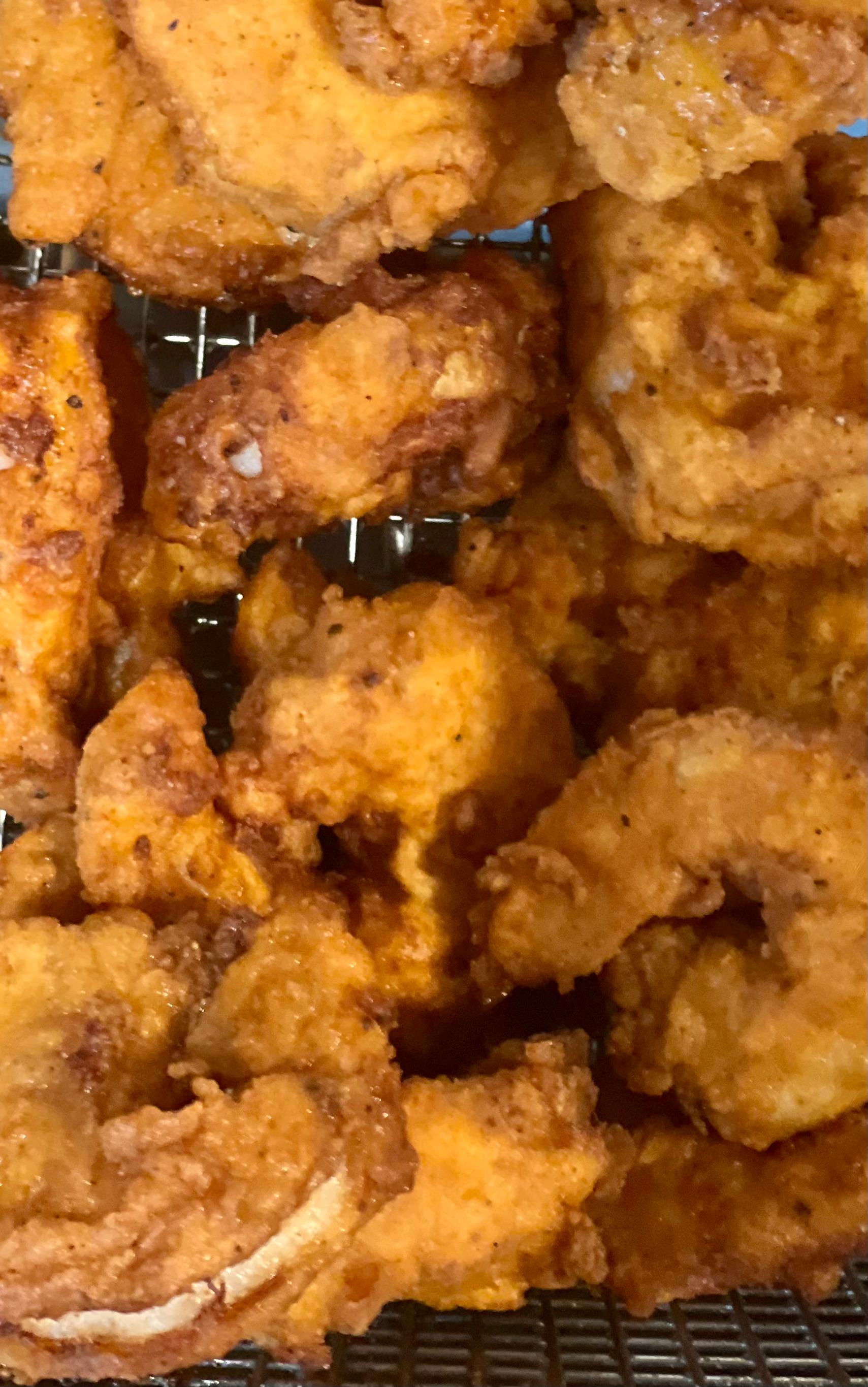 Fried shrimp platter